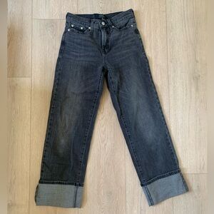 Banana Republic Straight Leg Jeans in Black Wash
